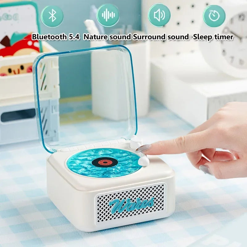 Bluetooth Speaker White Noise Sleep Aid Soundbar Surround Sound Music Box Wave Atmosphere Light Sleep Timer Support TF USB AUX