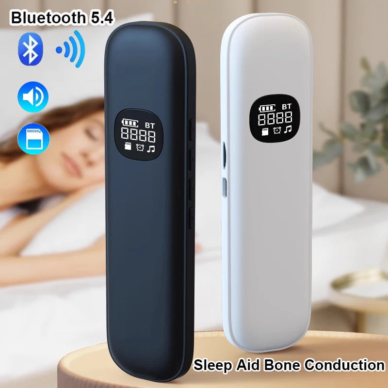 Bluetooth Speaker Under Pillow Bone Conduction White Noise Sleep Aid Soundbar LED Display TF MP3 Music Player Timed Shutdown